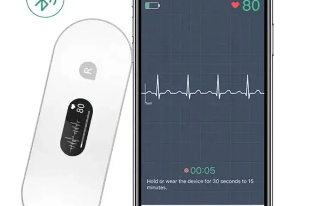 Wireless health monitoring ECG electronic device