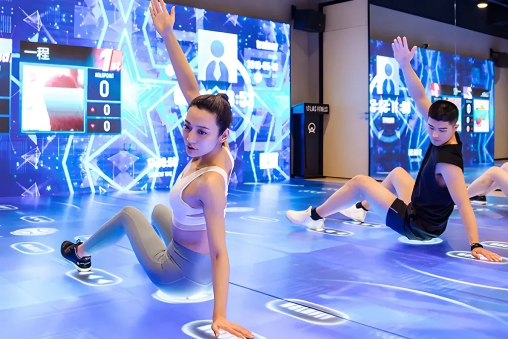 Smart fitness training sensor electronic device