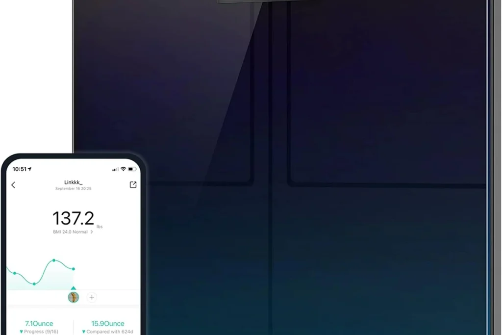 Connected smart scale electronic device