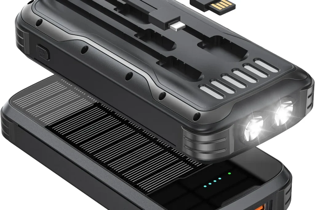 Portable solar power management electronic device