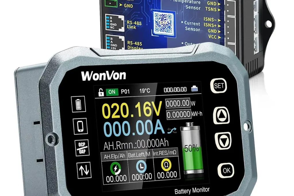 Smart battery monitoring system electronic device
