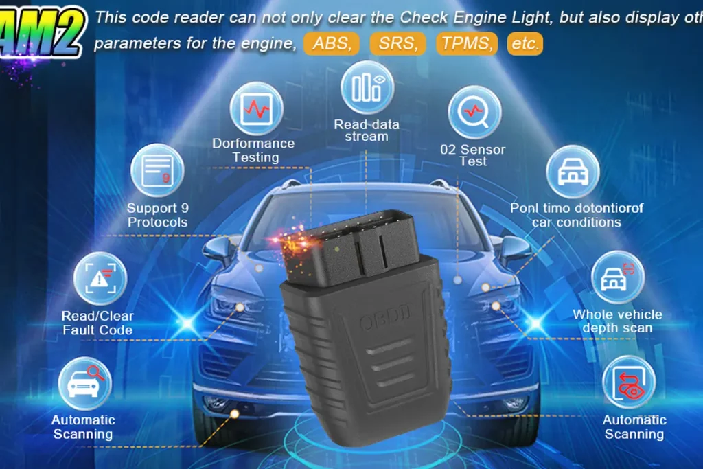 Connected vehicle diagnostic electronic device