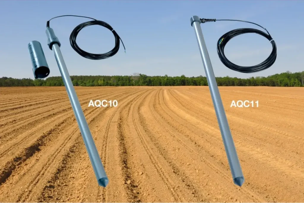 Connected soil monitoring sensor electronic device