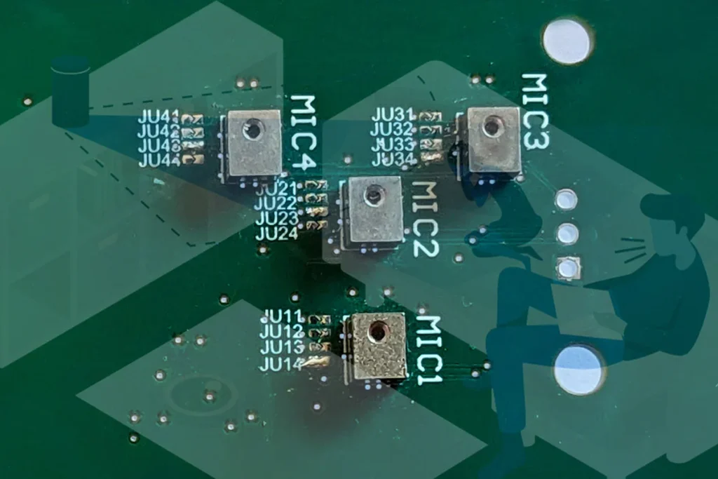 Smart audio and voice-controlled electronic device