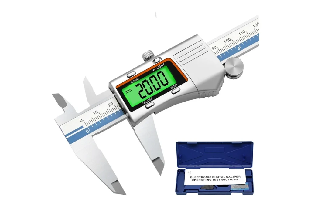 Quality inspection gauges used to measure manufactured product dimensions during manufacturing quality control