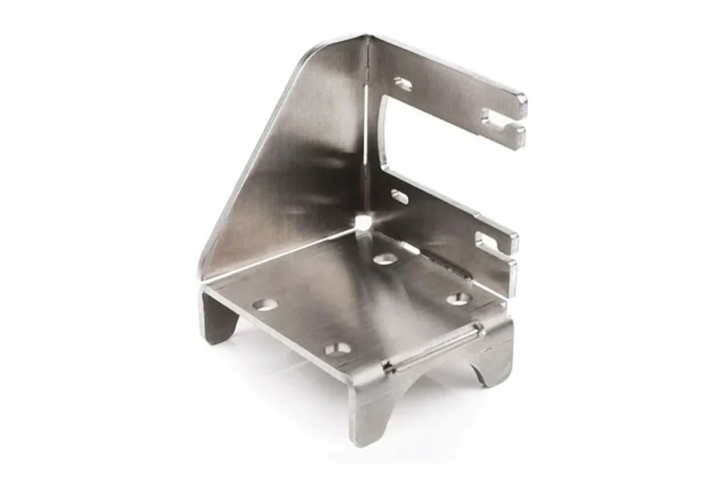 Stainless steel sheet metal component made for industrial equipment and product applications